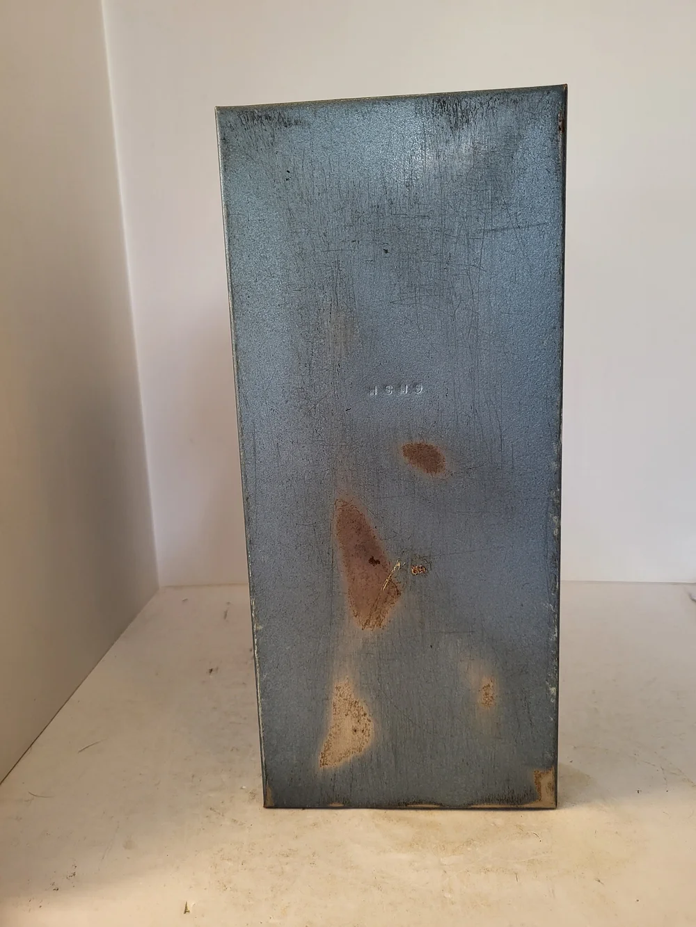 1970s Vintage Hamilton Skotch Metal Porta-File W/key And Original Label